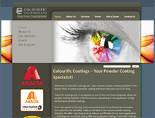 Tablet Screenshot of colourificcoatings.com
